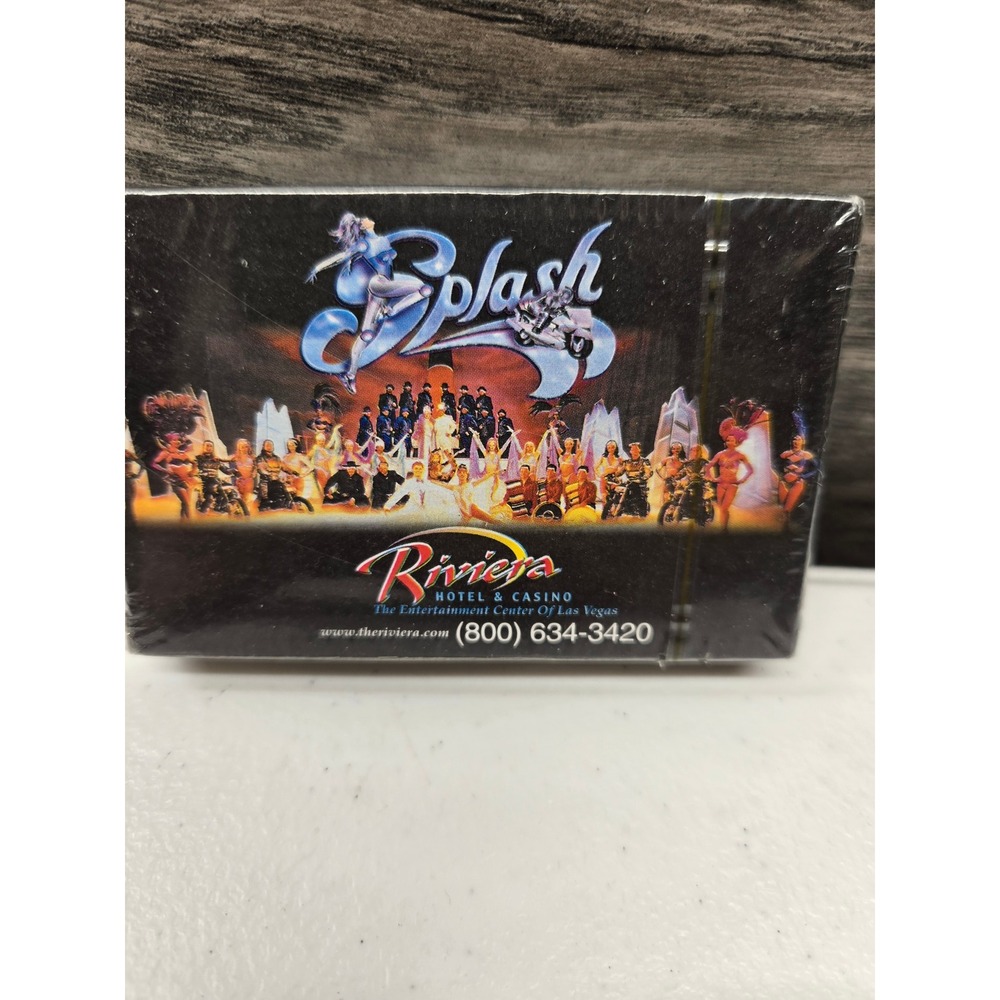 Vintage Riviera Hotel Casino Las Vegas Splash Show Playing Cards Sealed New